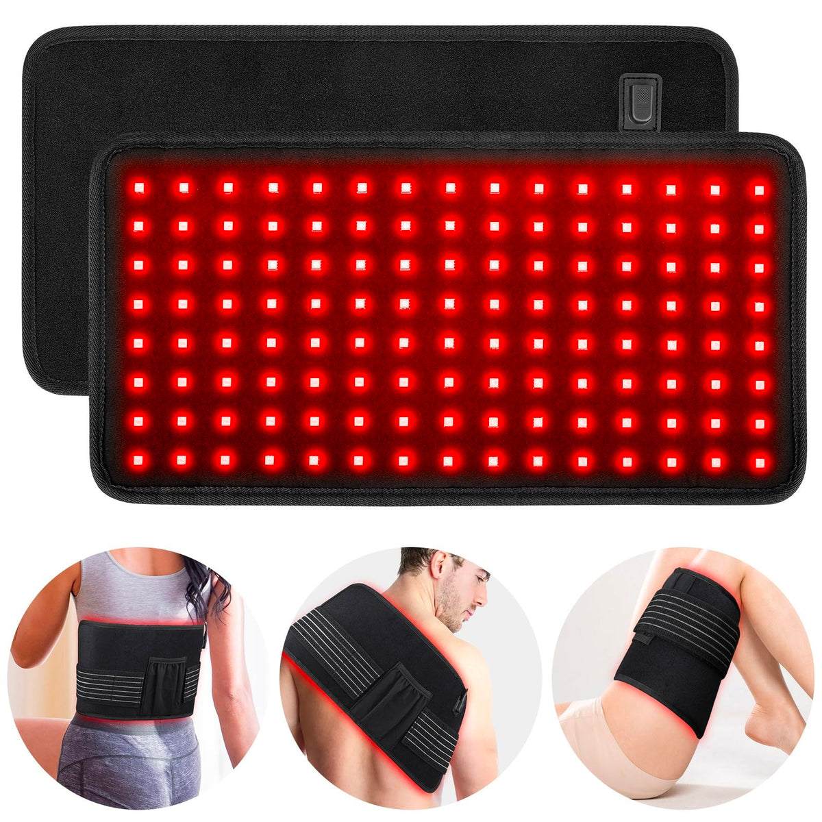 Ali Sea T60 pad terapia luz roja, superficie amplia para espalda y piernas.