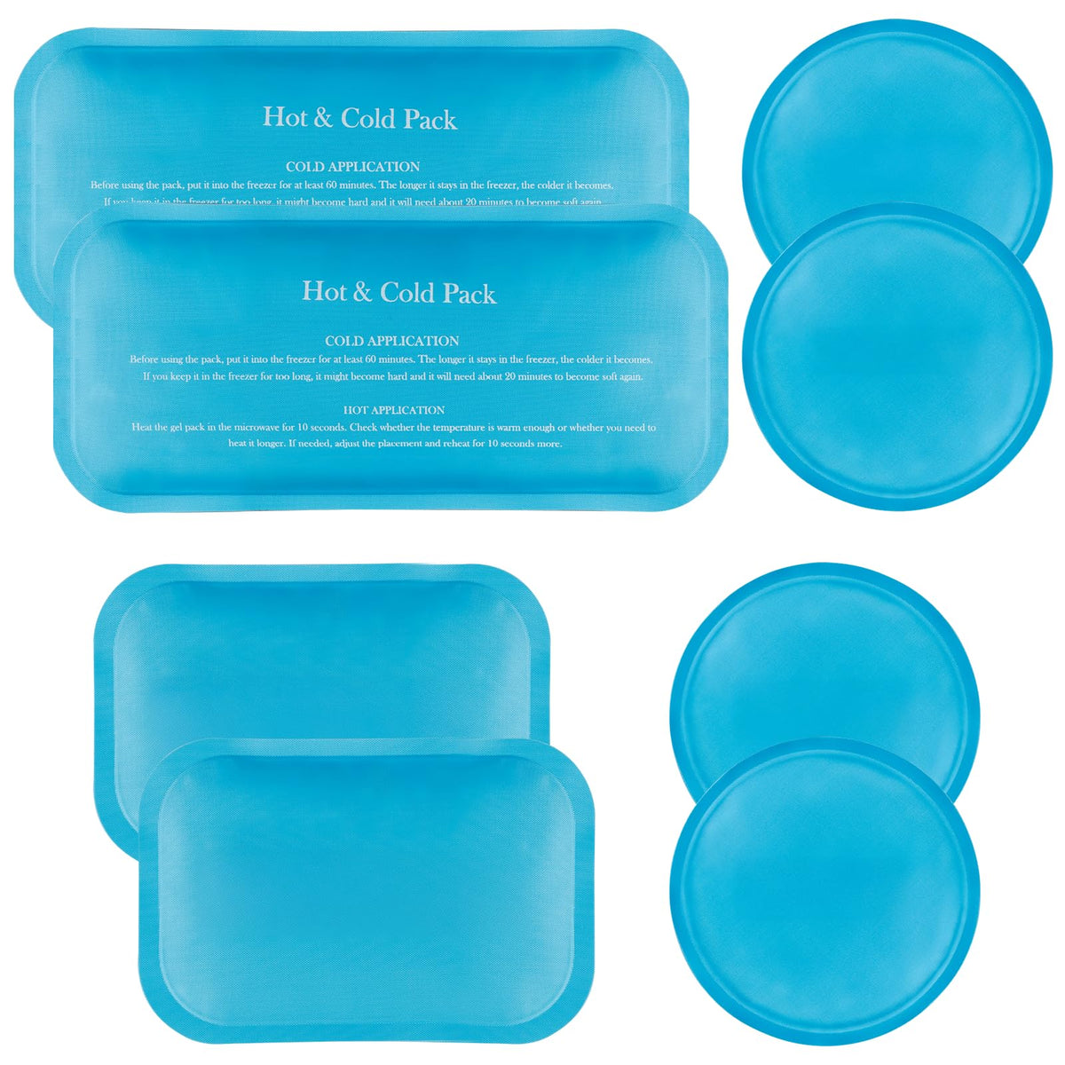 AlierGo bolsas gel frío 8 unidades para alivio de golpes e inflamación