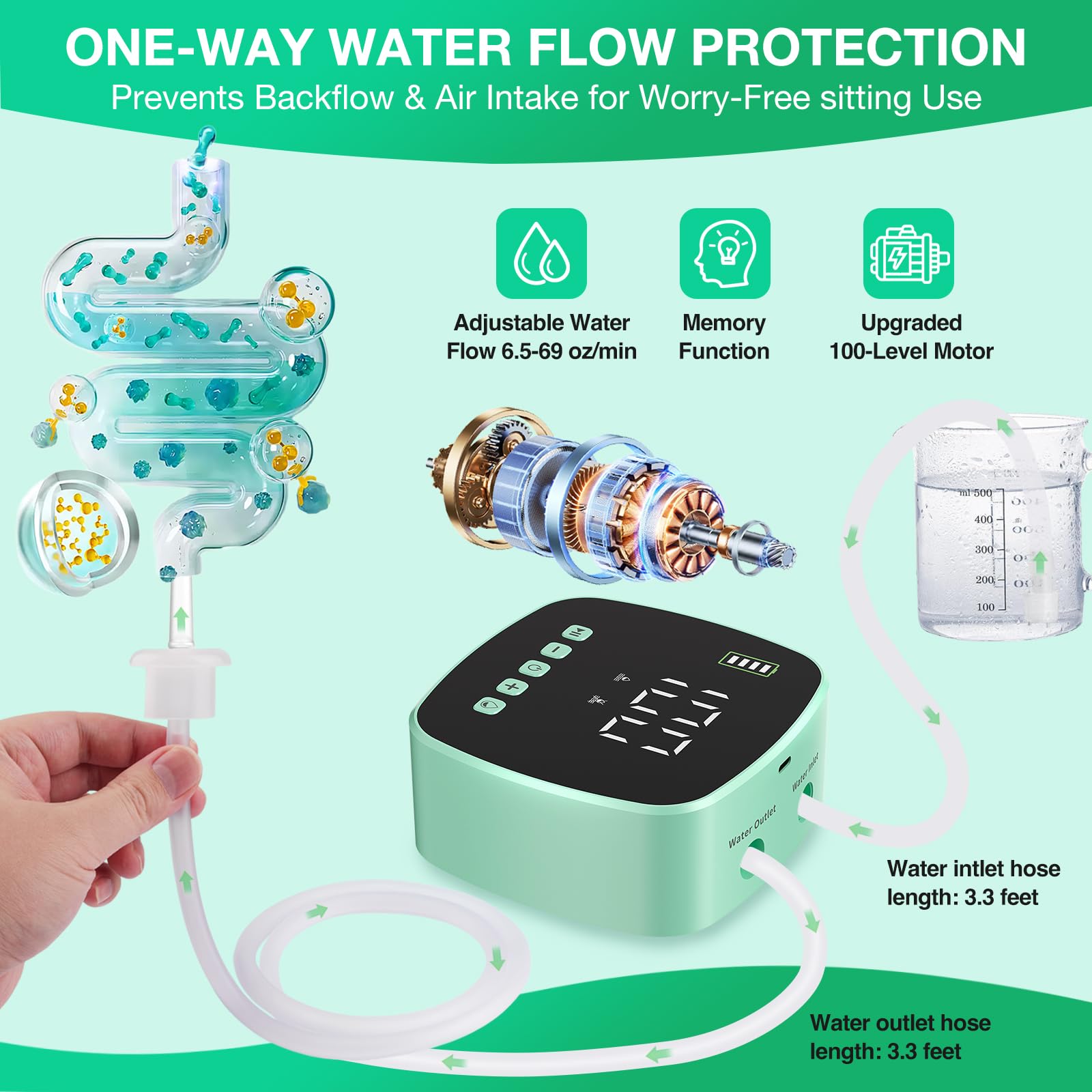 Alitake suministro externo de agua, flujo estable sin interrupciones.
