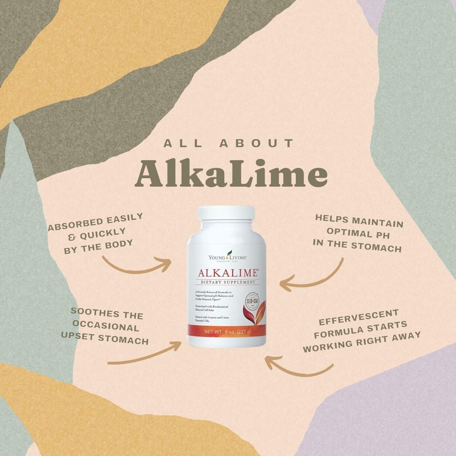 AlkaLime de Young Living, ingredientes naturales: limón, lima y sales minerales.
