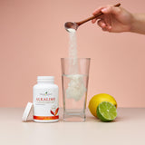 AlkaLime de Young Living, sabor cítrico de limón y lima para tus bebidas.