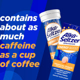 Alka-Seltzer Energía Potenciadora: sabor tropical ligero para beber sin azúcar.