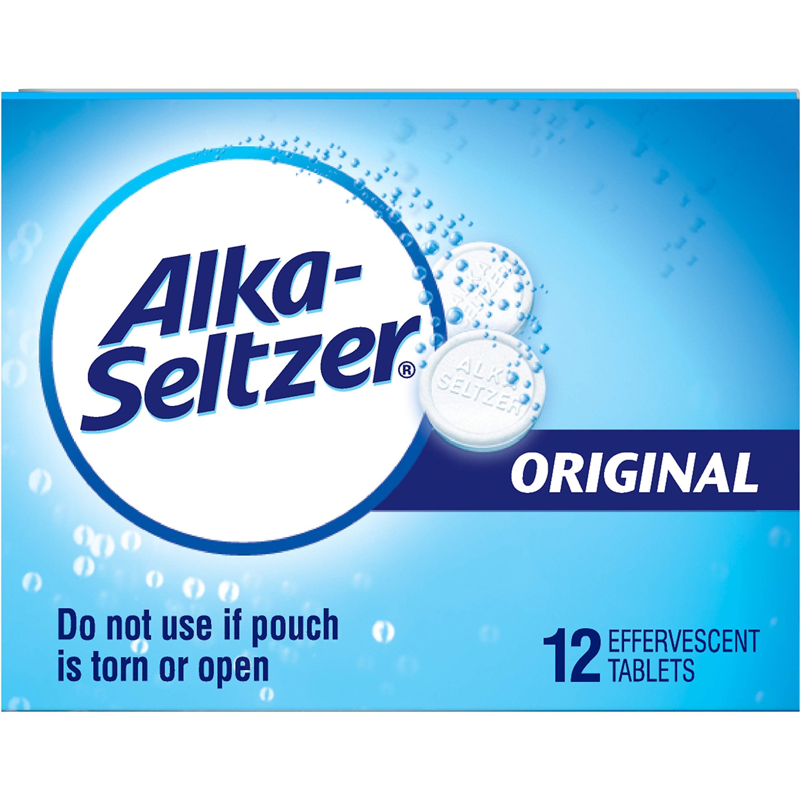 Confianza de Alka-Seltzer Original respaldada por más de 74 años.