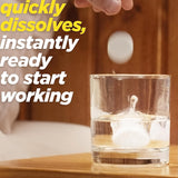 Alka-Seltzer Plus resfriado original, se disuelve rápido en agua en casa