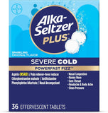 Alka-Seltzer Plus resfriado original, tableta burbujeante para alivio temporal
