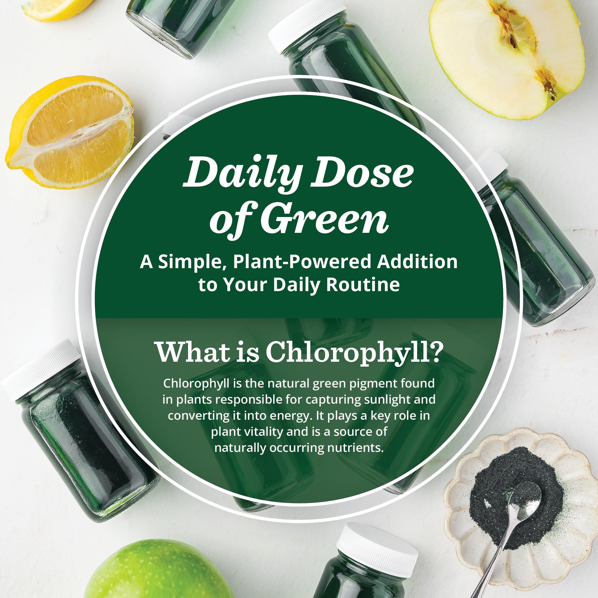 All About Juicing Chlorophyll Shot: aroma cítrico que invita a empezar el día.