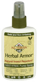All Terrain Herbal Armor botella spray, protección natural para actividades al aire libre.
