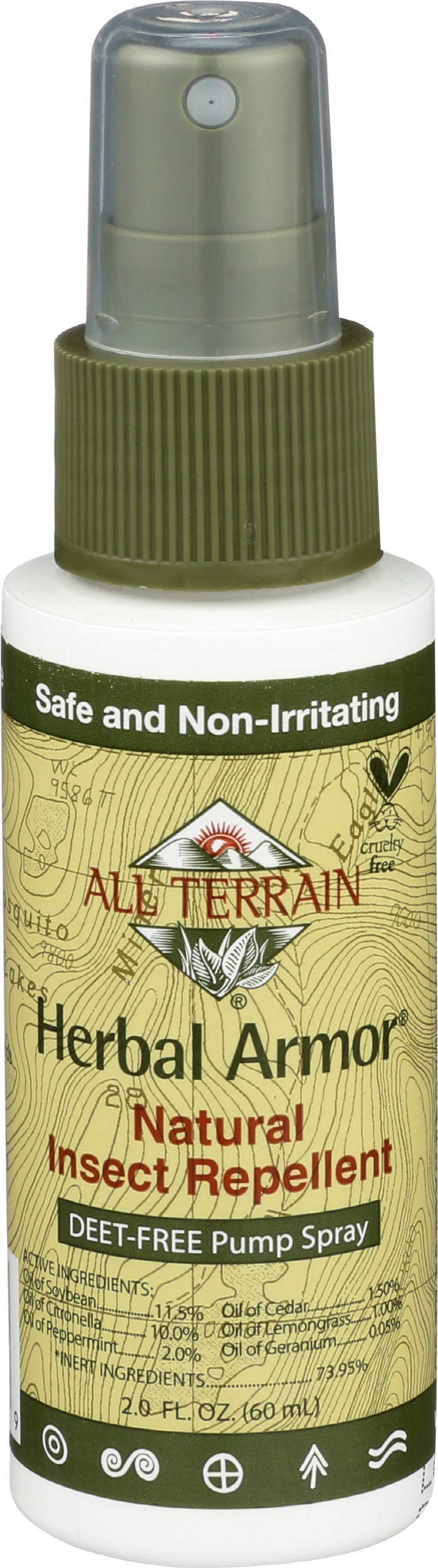 All Terrain Herbal Armor, repelente en spray de 2 oz, paquete de 3, para exterior