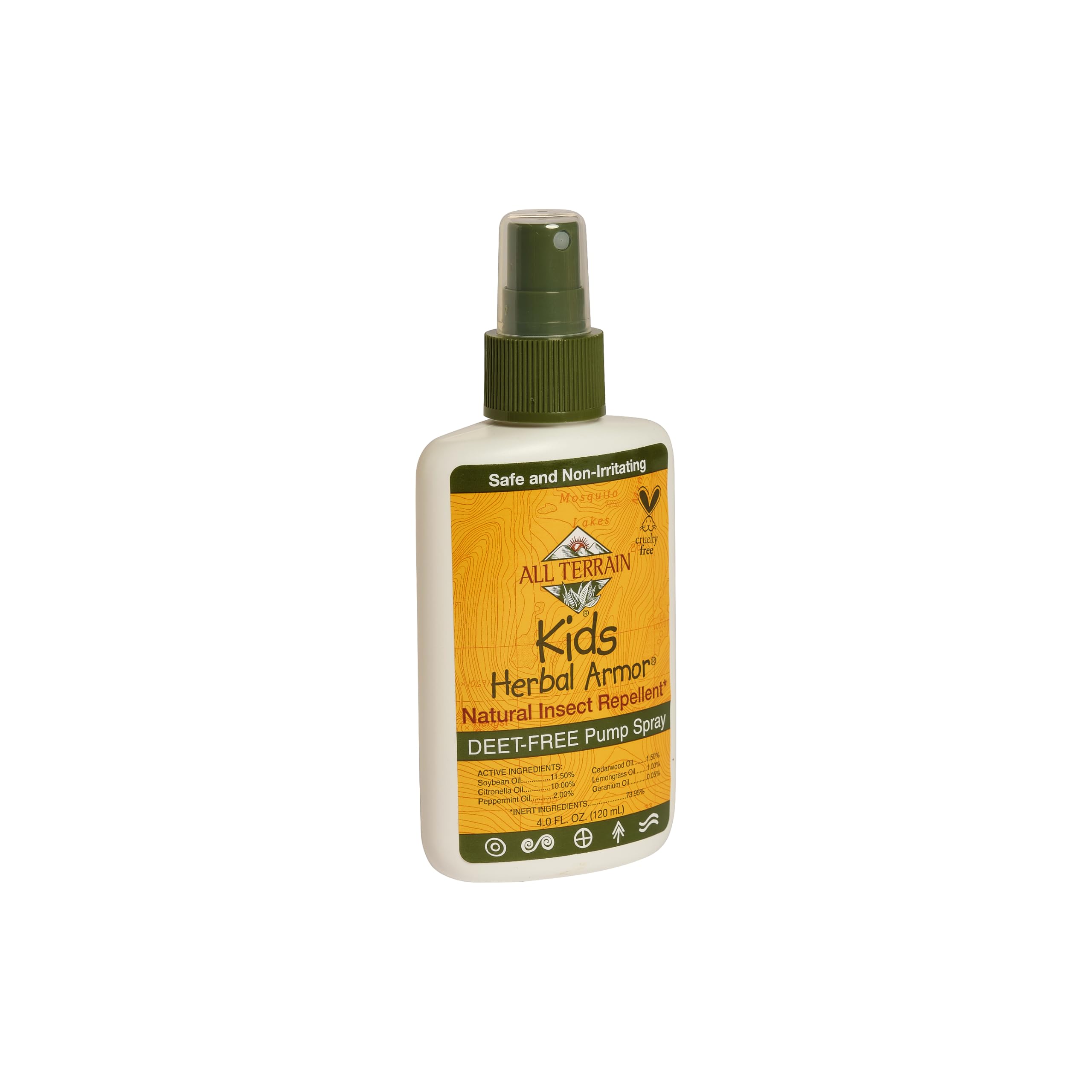 All Terrain Kids Herbal Armor, aplicación en la mano para uso rápido y cómodo.
