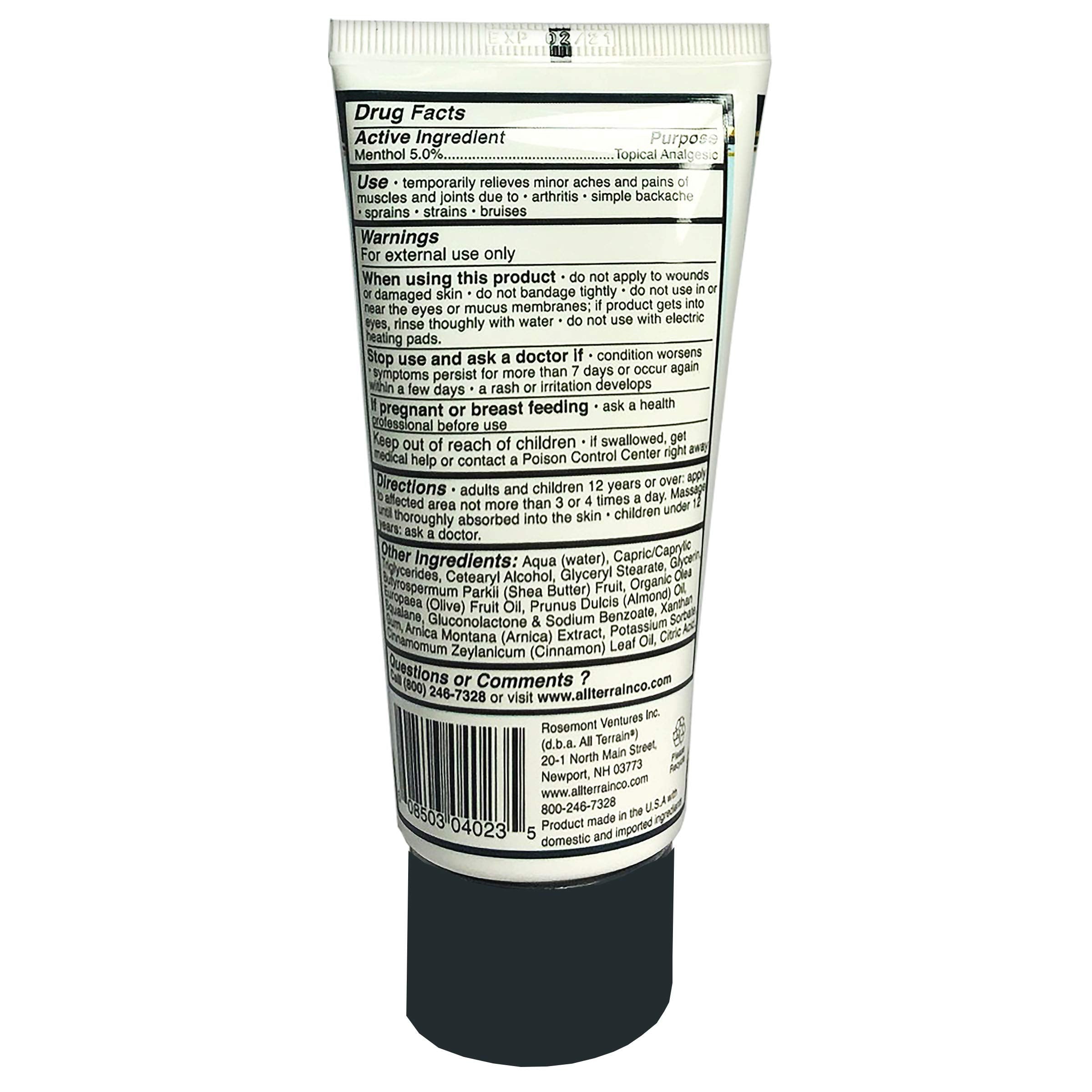 All Terrain Recovery Rub, textura ligera y no grasa para uso diario.