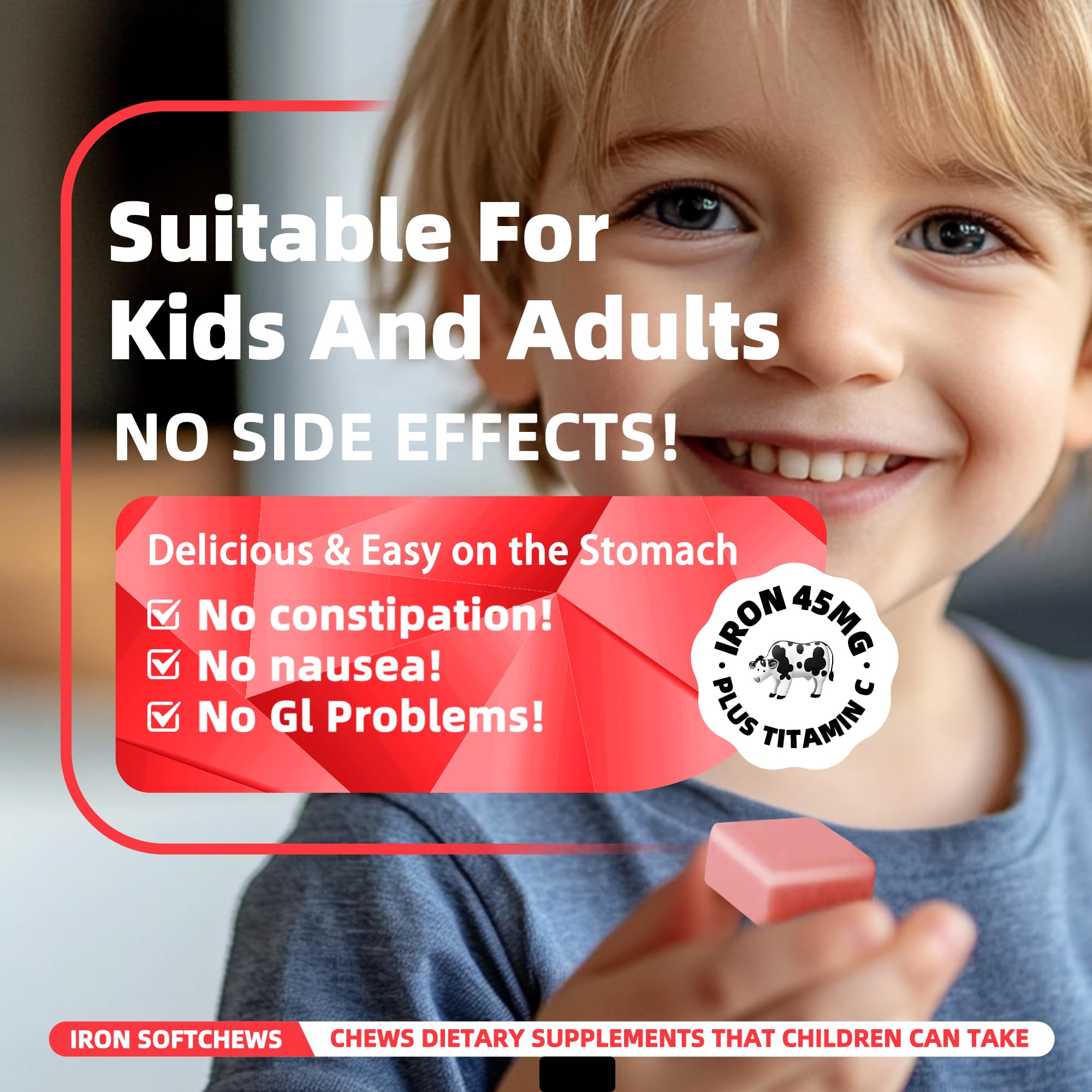 Allcoovita masticables con vitamina C, mejora la absorción y sabor agradable.