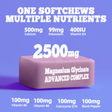 Allcoovita gomitas magnesio glicinato arándano, sin azúcar para opción saludable.