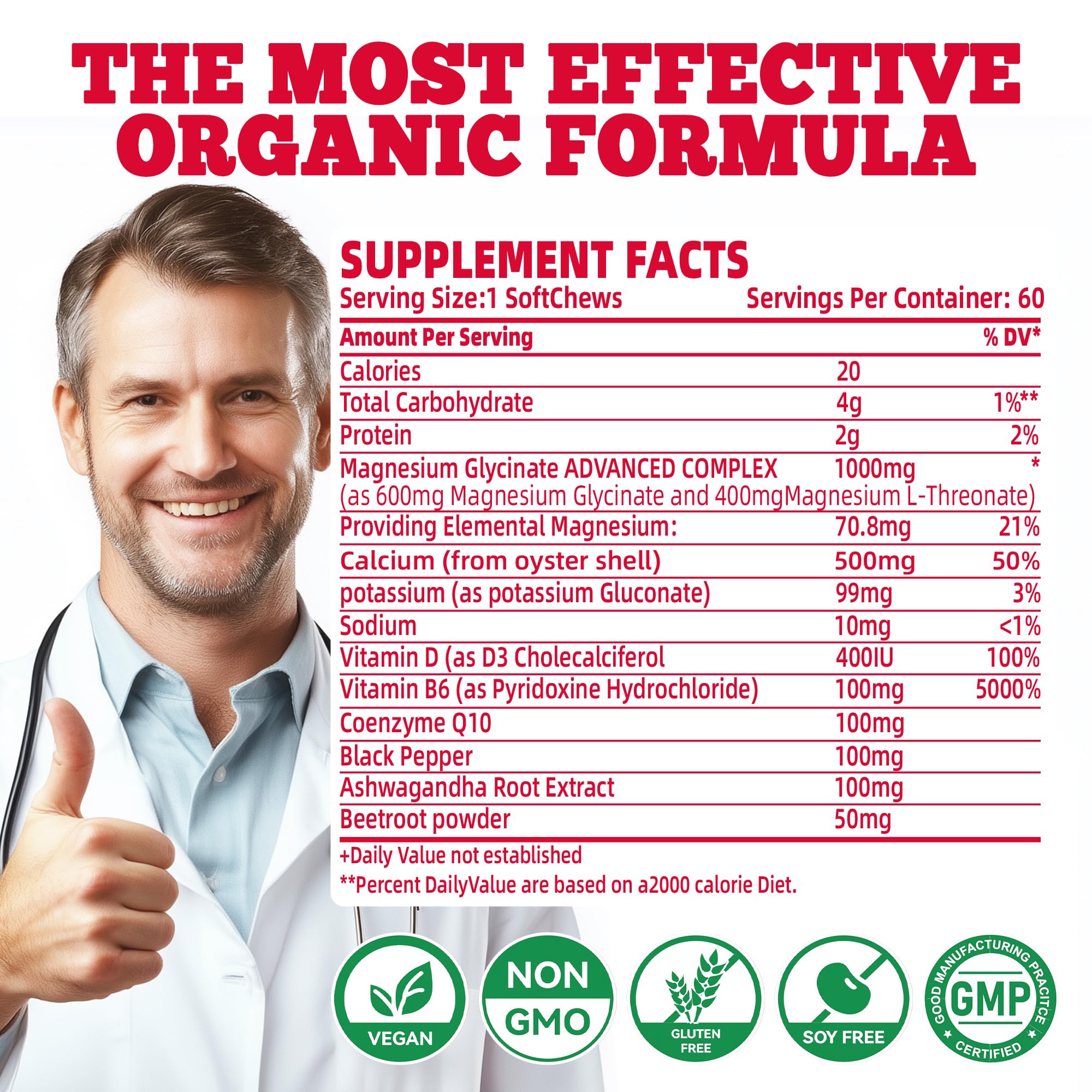 Allcoovita masticables para adultos, uso diario cómodo.