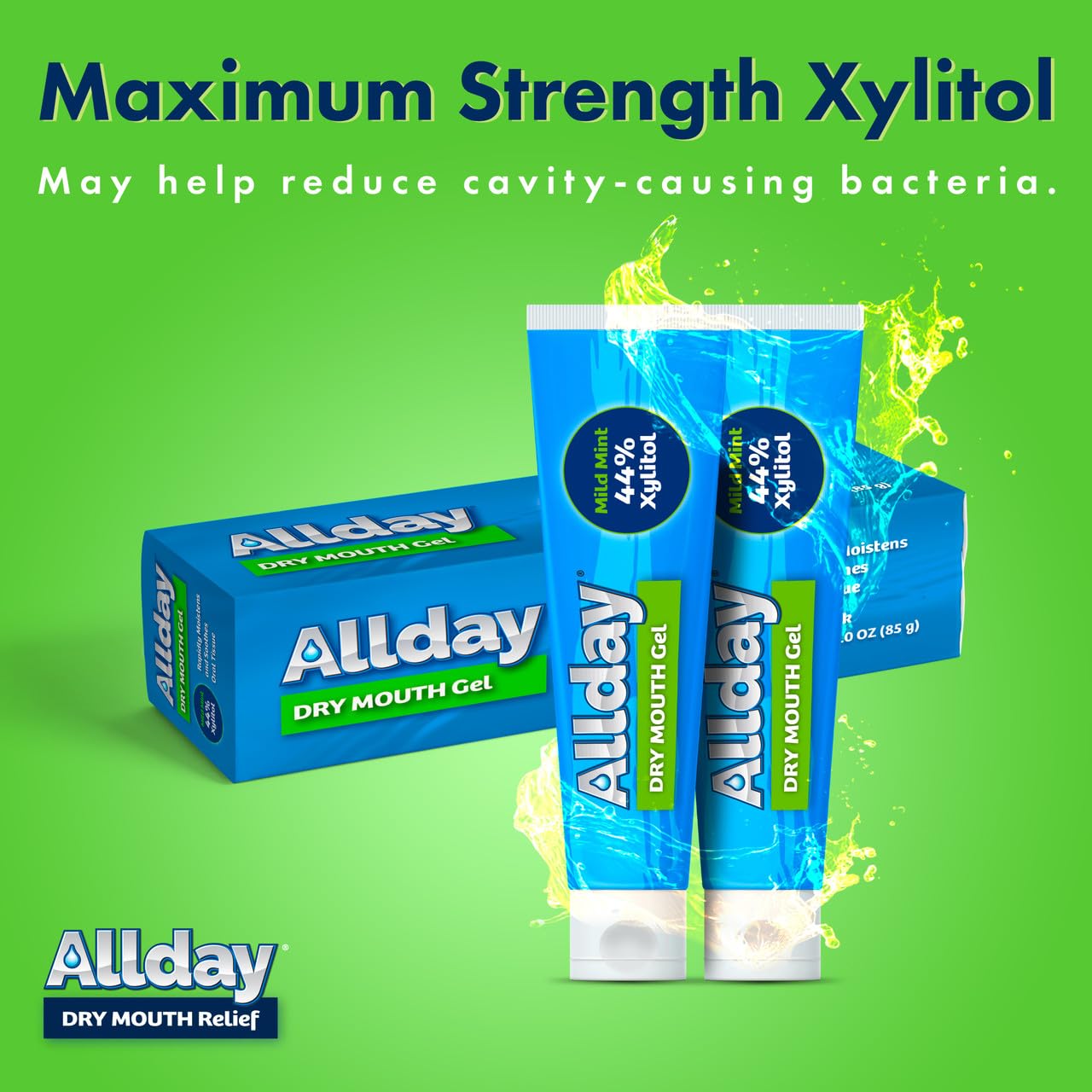 Presentación doble de Allday Gel, dos tubos dentro de la caja.