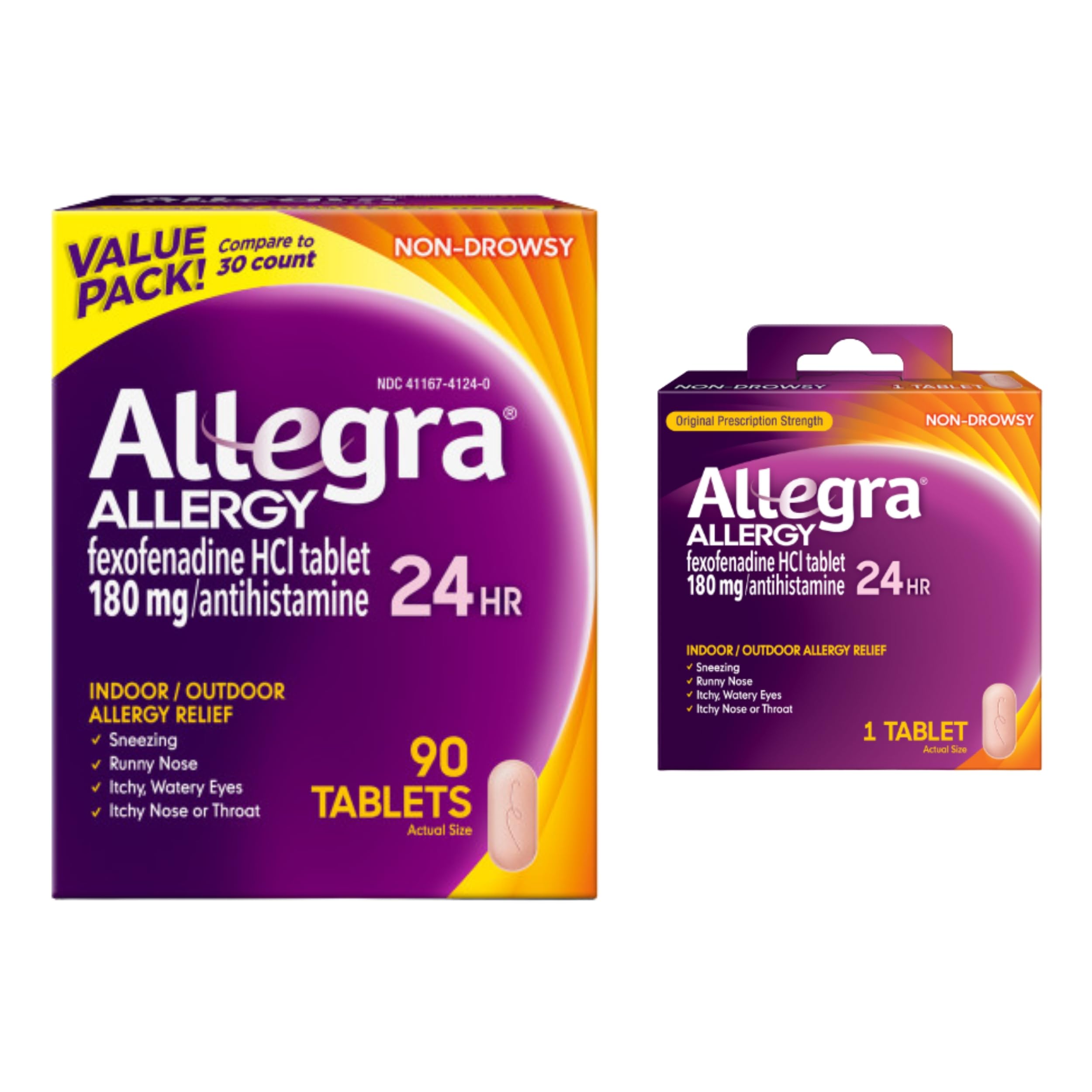 Allegra Adulto 24h: alivio de alergias en botella para uso diario.