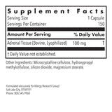 Allergy Research Group ARG Adrenal Cortex botella de cápsulas para uso diario