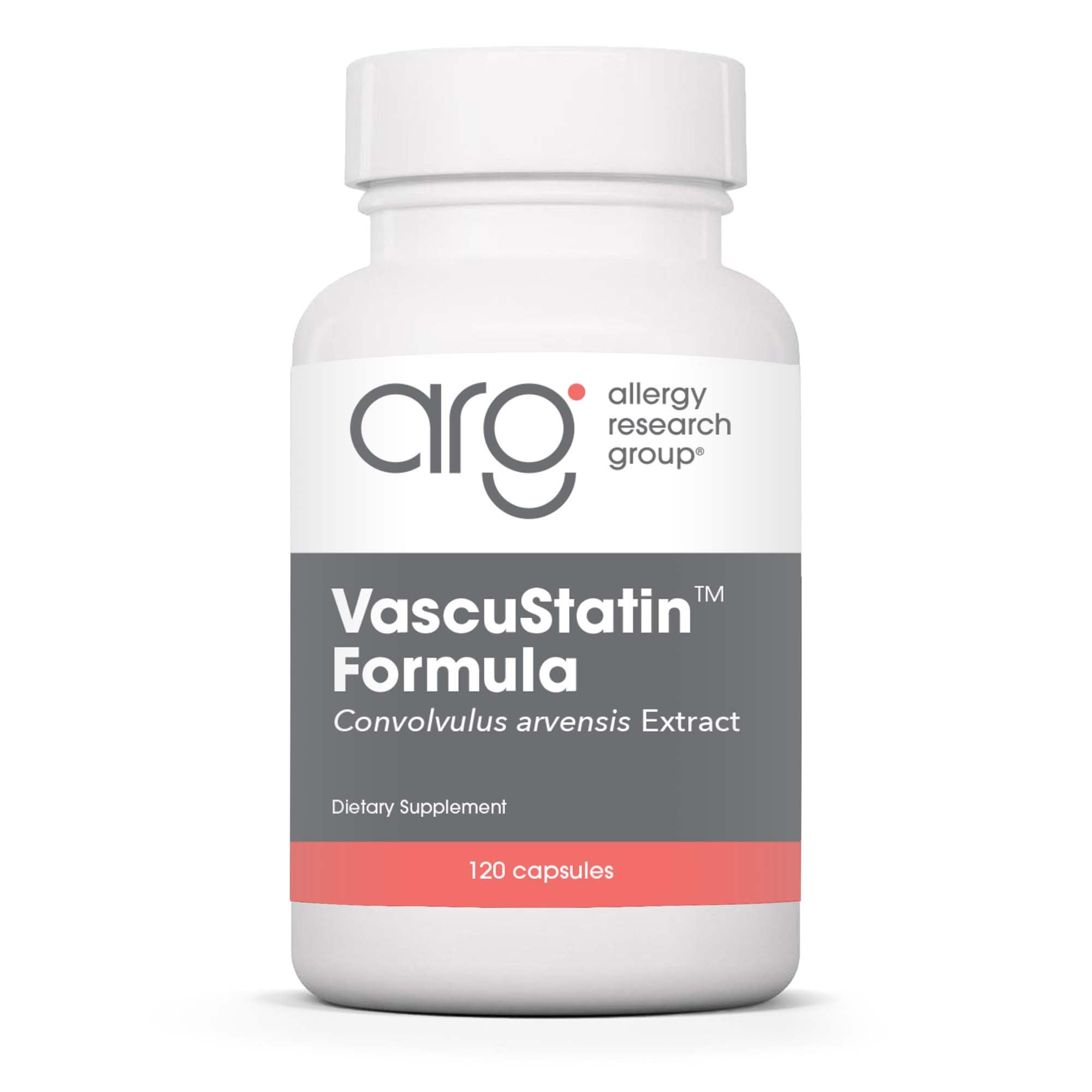 Allergy Research Group ARG VascuStatin, botella de cápsulas, posible apoyo a la función inmune