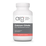 Calcio Citrato de Allergy Research Group: bote con cápsulas para uso diario.