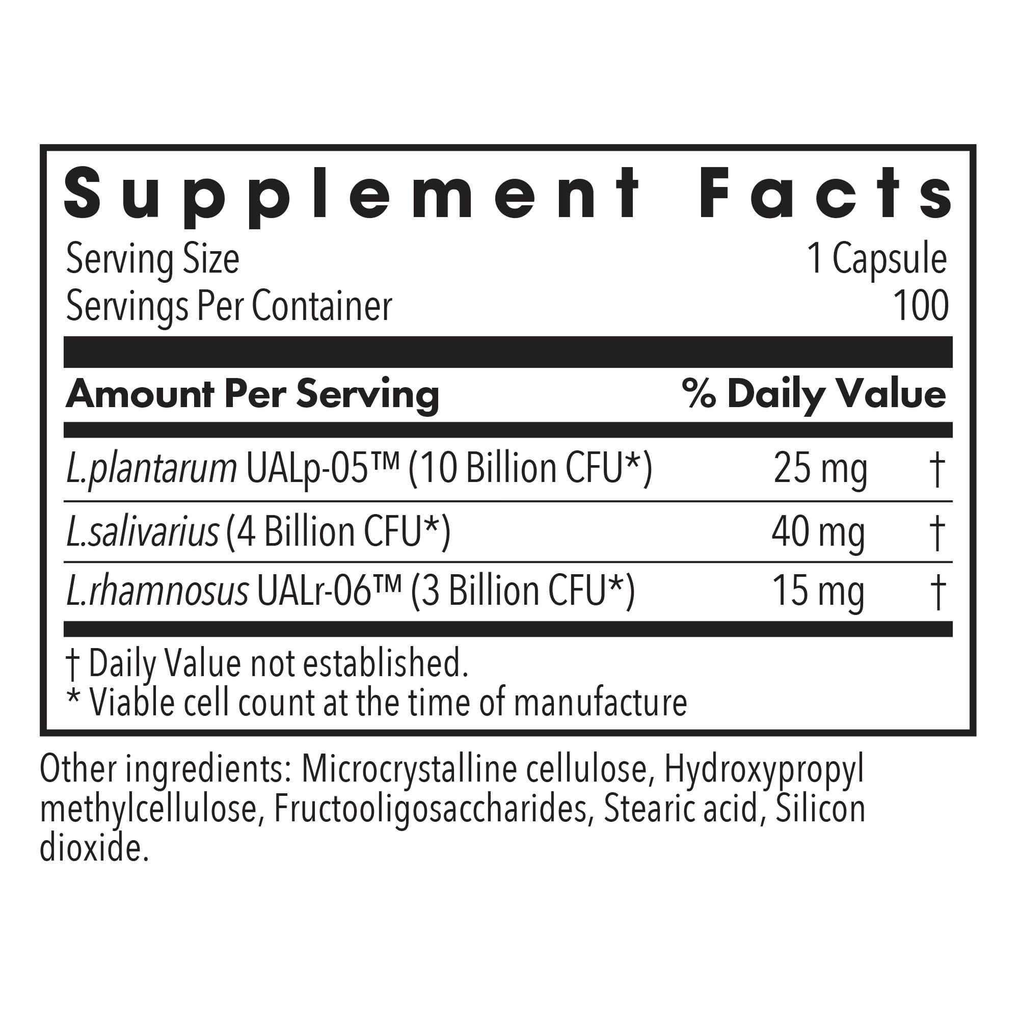 Allergy Research Group Lactobacillus: cápsulas vegetarianas fáciles de tragar