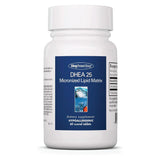 Allergy Research Group DHEA 25, botella, apoyo hormonal y bienestar diario.