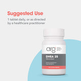 Allergy Research Group DHEA 25, información nutricional, lista de ingredientes.