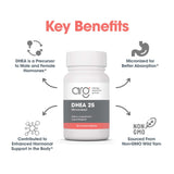 Allergy Research Group DHEA 25, tableta, absorción mejorada para dosis flexibles.