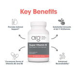 Allergy Research Group Super Vitamina B, formas coenzimáticas B2 y B6 para mejor absorción.