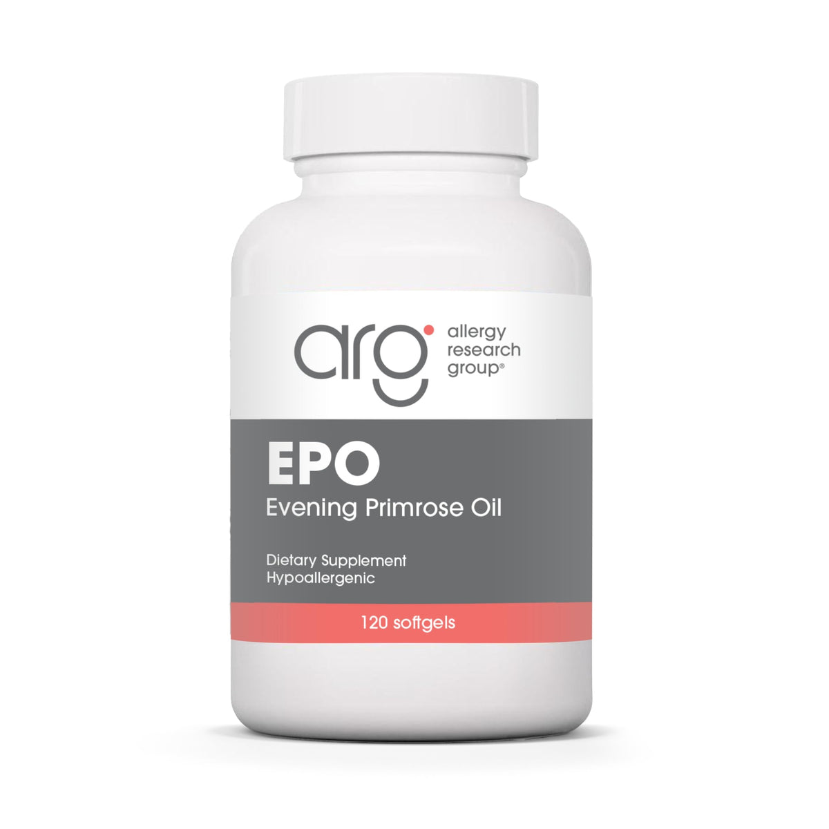 Allergy Research Group EPO, botella-dosis, apoyo diario para piel y ojos.