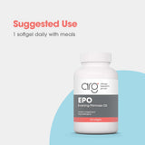 Allergy Research Group EPO, etiqueta clara facilita identificar el suplemento diario.