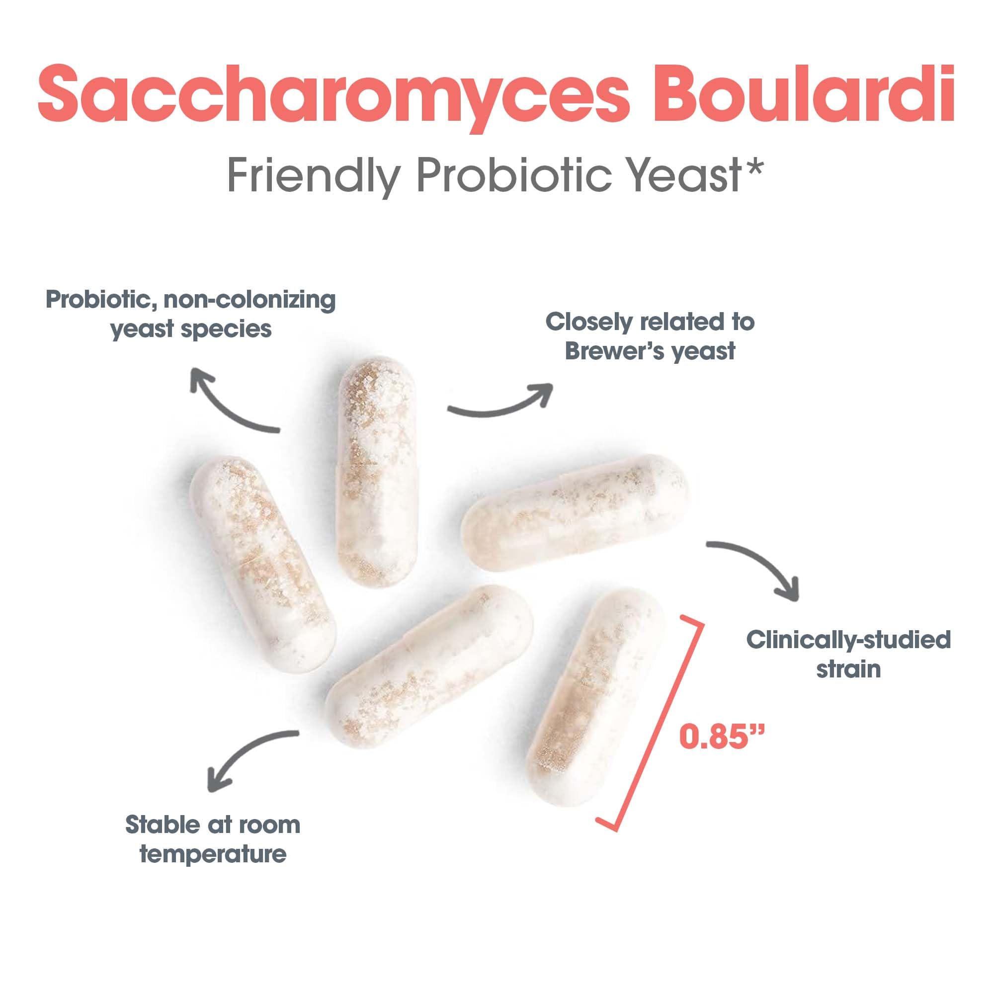 Allergy Research Group Essential-Biotic Saccharomyces Boulardii, caja de 60 cápsulas para uso mensual.