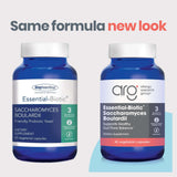 Allergy Research Group Essential-Biotic Saccharomyces Boulardii, cápsulas en frasco, apoya la absorción de nutrientes.