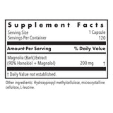 Allergy Research Group Magnolia Extract cápsulas, ideal para relajación diaria.