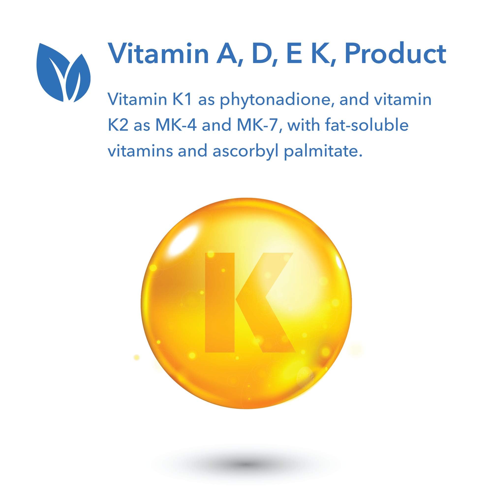Frasco frontal de Allergy Research Group Vitamin K mostrando perfil liposoluble para nutrición diaria.
