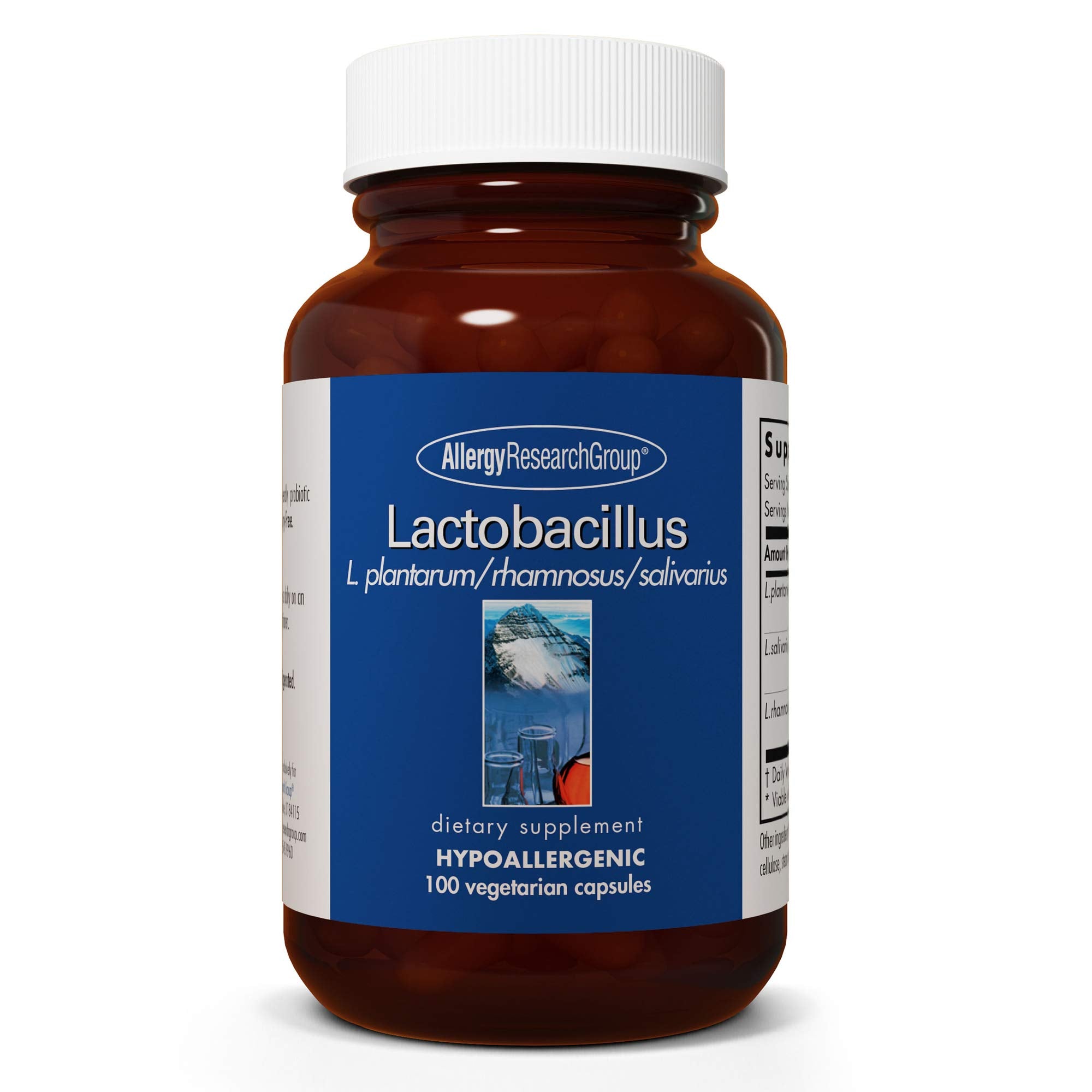 Allergy Research Group Lactobacillus: frasco frontal para apoyo digestivo suave