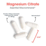 Allergy Research Group Magnesium Citrate: enfoque en energía y bienestar con beneficios posibles.