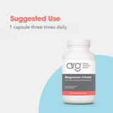 Allergy Research Group Magnesium Citrate: cápsulas para relajación muscular en uso diario.