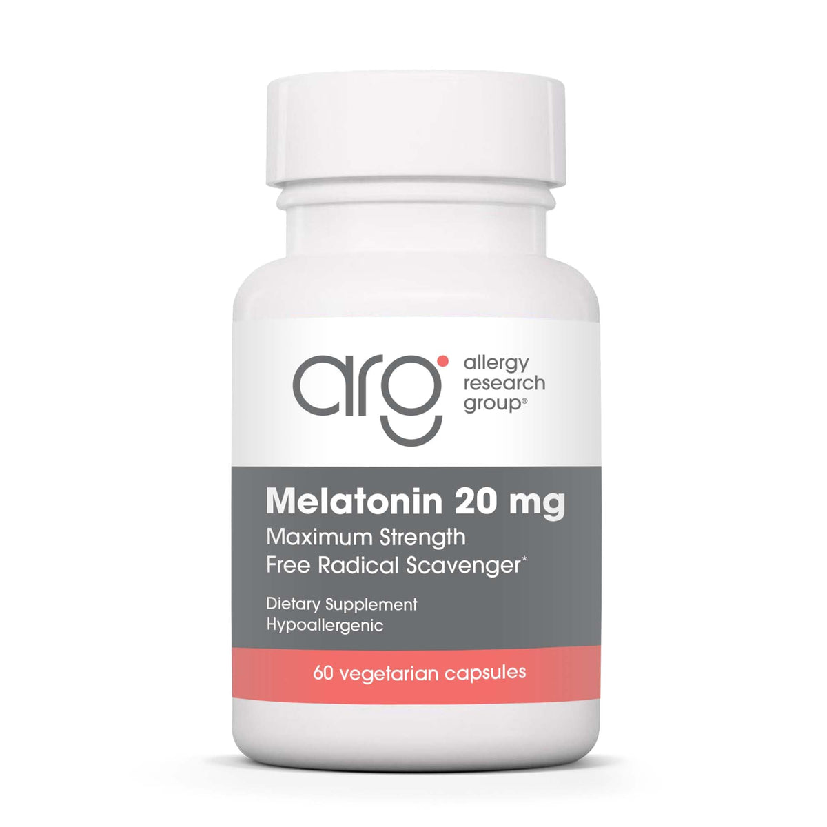 Allergy Research Group Melatonina frasco-capsulas para sueño estable.