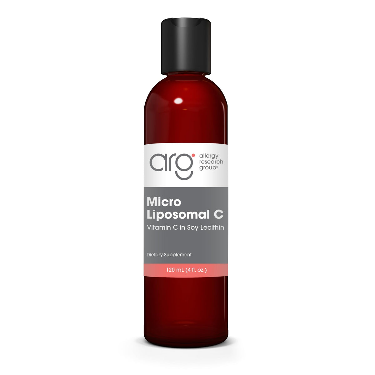 Allergy Research Group Micro Liposomales C 1000mg, botella con vertido, mejora absorción de vitamina C.