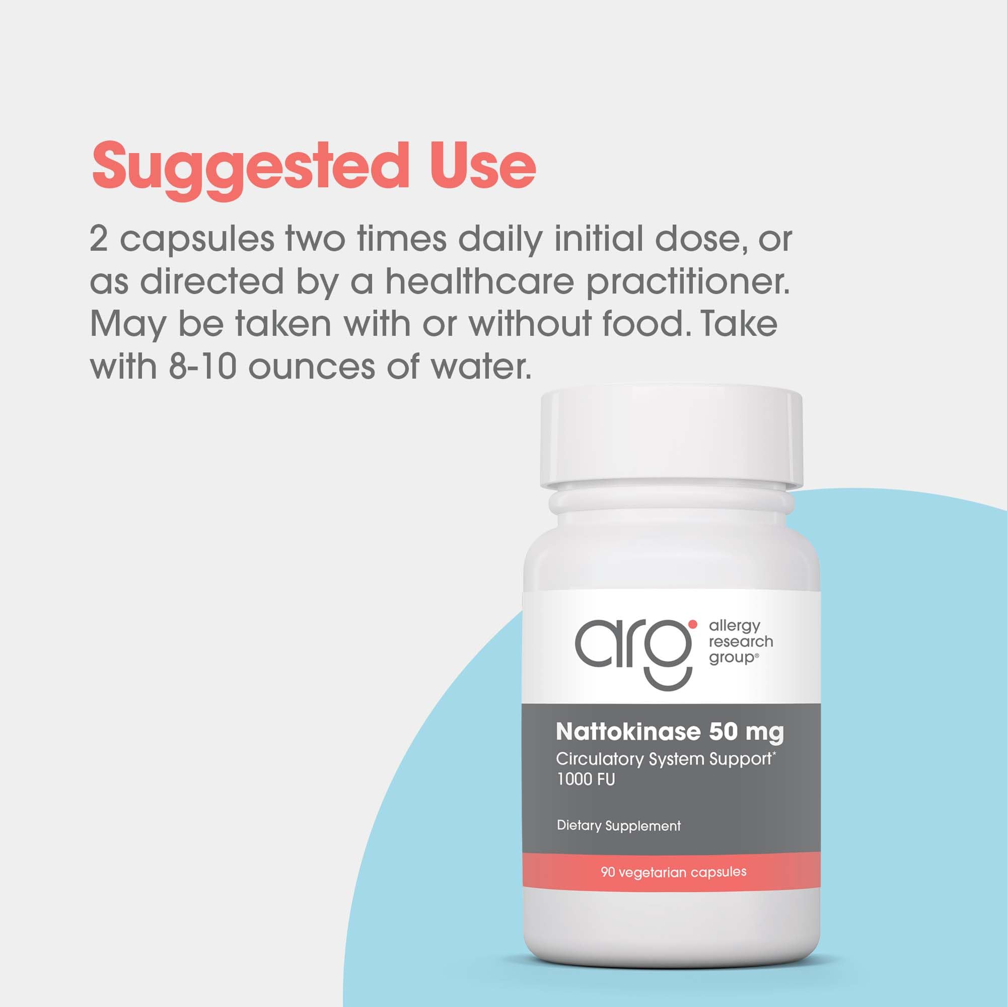 Allergy Research Group nattokinasa-50mg-uso-diario para bienestar y energía