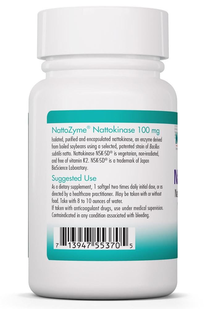 Allergy Research Group NattoZyme cápsulas: dosis consistentes para apoyo vascular.