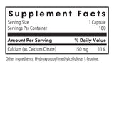 Allergy Research Group Nutricology Calcium Citrate: cápsulas de alta absorción para uso diario