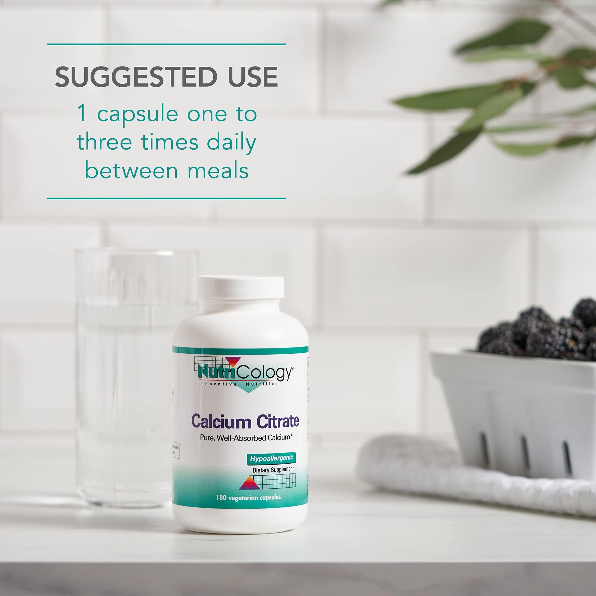 Nutricology Calcium Citrate: formato en cápsulas para un estilo de vida saludable