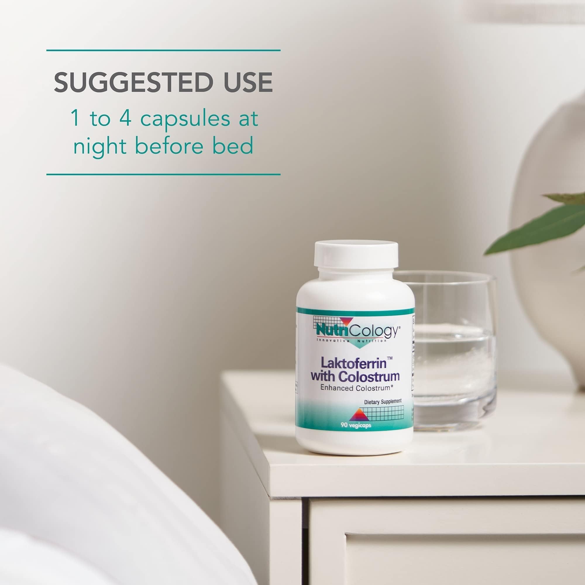 Laktoferrin NutriCology con lisozima para equilibrio digestivo natural.