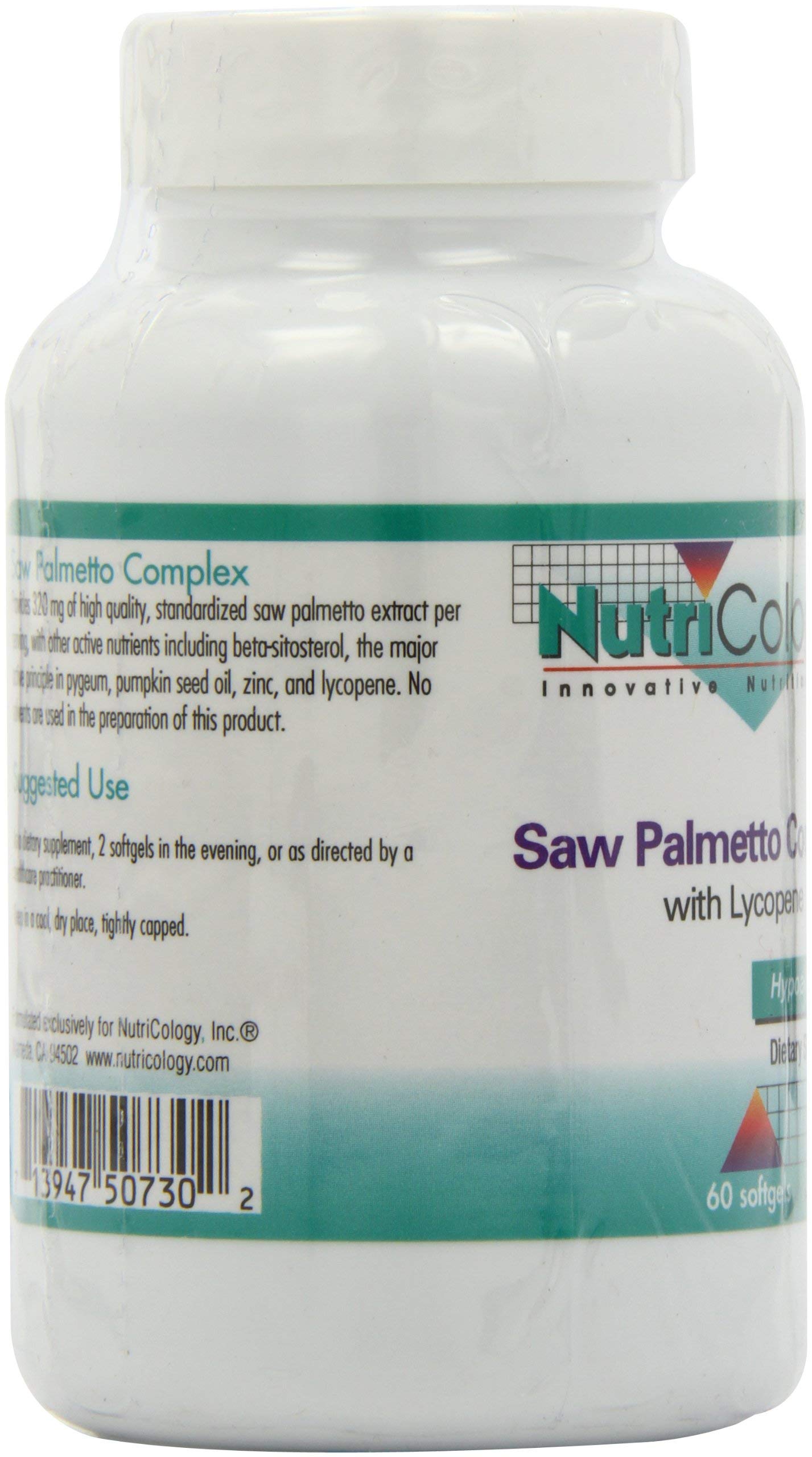 Ingredientes destacados de Nutricology Saw Palmetto Complex, pureza verificada