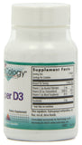 Allergy Research Group NutriCology Super D3, cápsulas de vitamina D3 para apoyo diario.