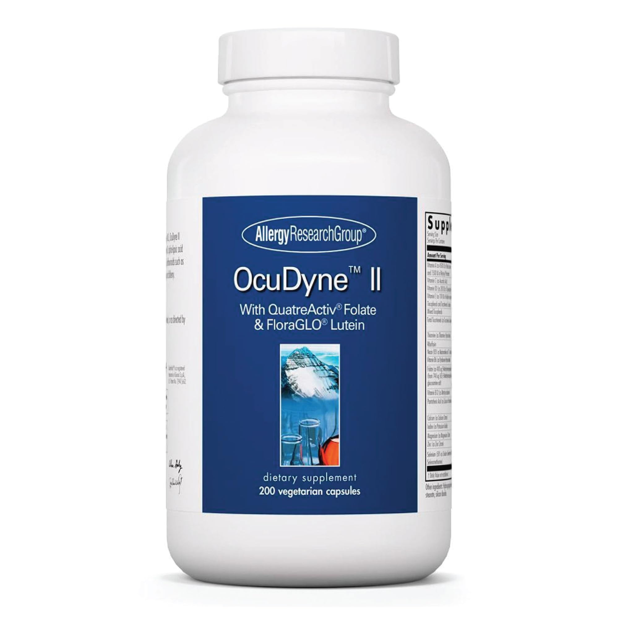 Allergy Research Group OcuDyne II: cápsulas vegetales para apoyo diario de la visión