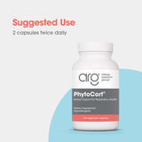 PhytoCort, envase de detalle con ingredientes clave como reishi y regaliz chino