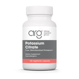 Allergy Research Group Potassium Citrate en botella, potasio de alta absorción.