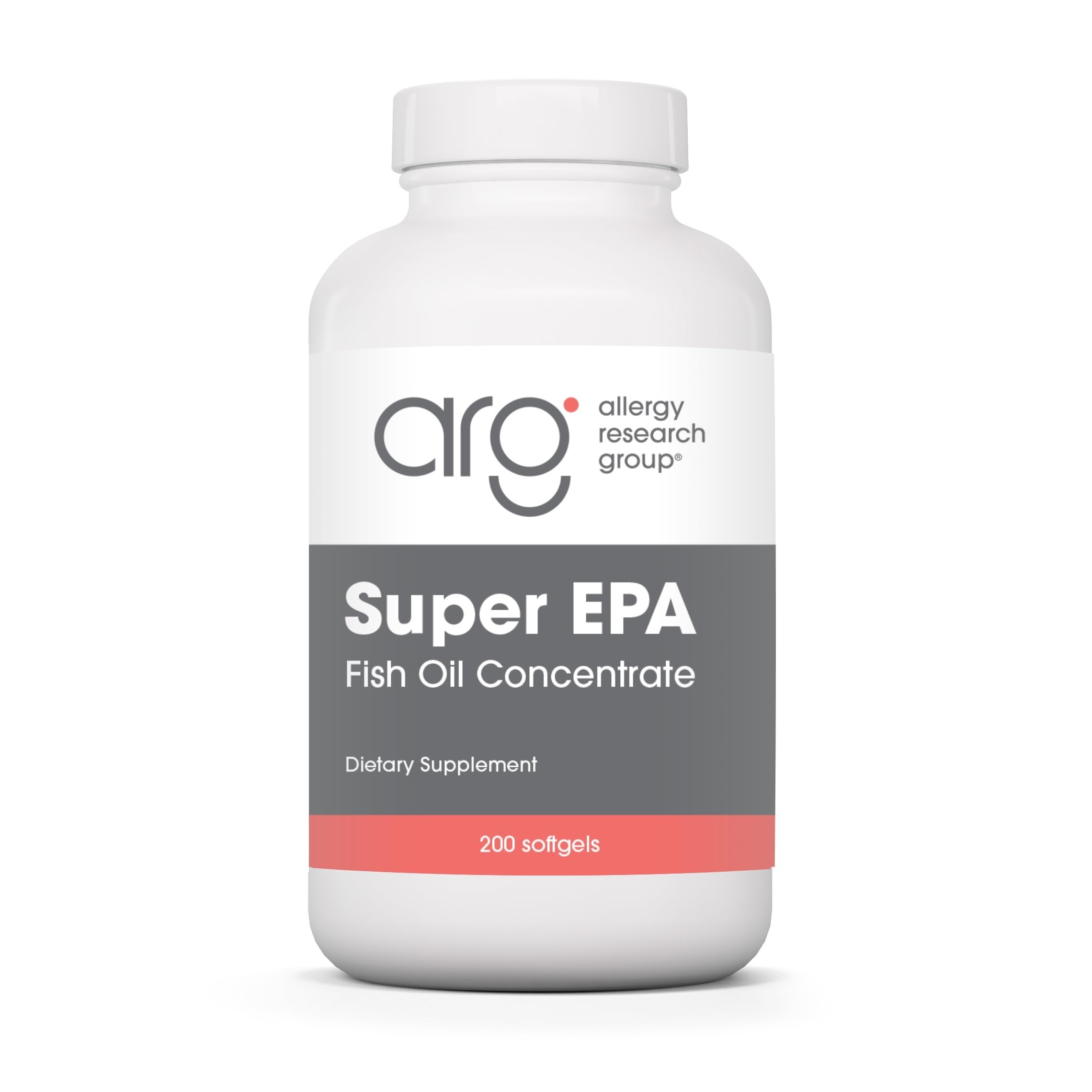 Allergy Research Group Super EPA: botella de aceite omega-3 para consumo diario.