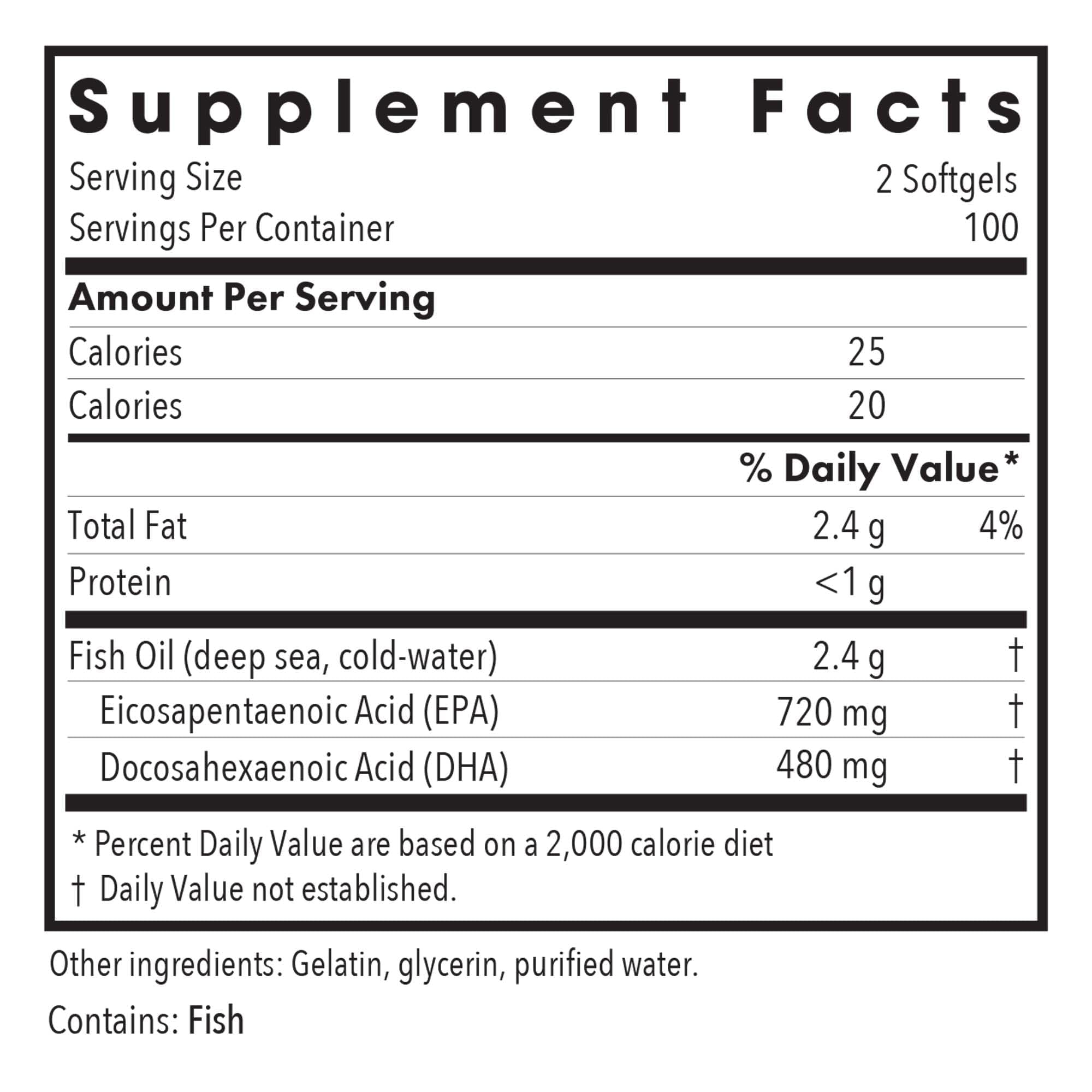 Allergy Research Group Super EPA: cápsulas omega-3 fáciles de tragar para uso diario.